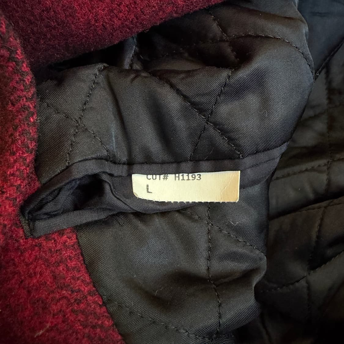 80s 랄프로렌 옴브레 체크 울 코트 상품이미지6