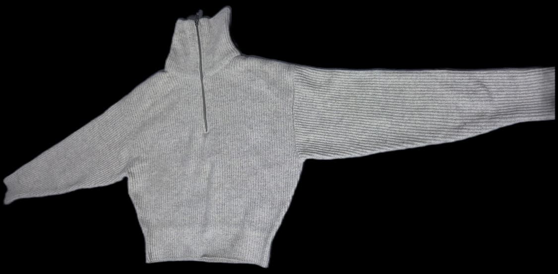 무신사스탠다드 램스울 니트 하프 집업 XS 상품이미지9