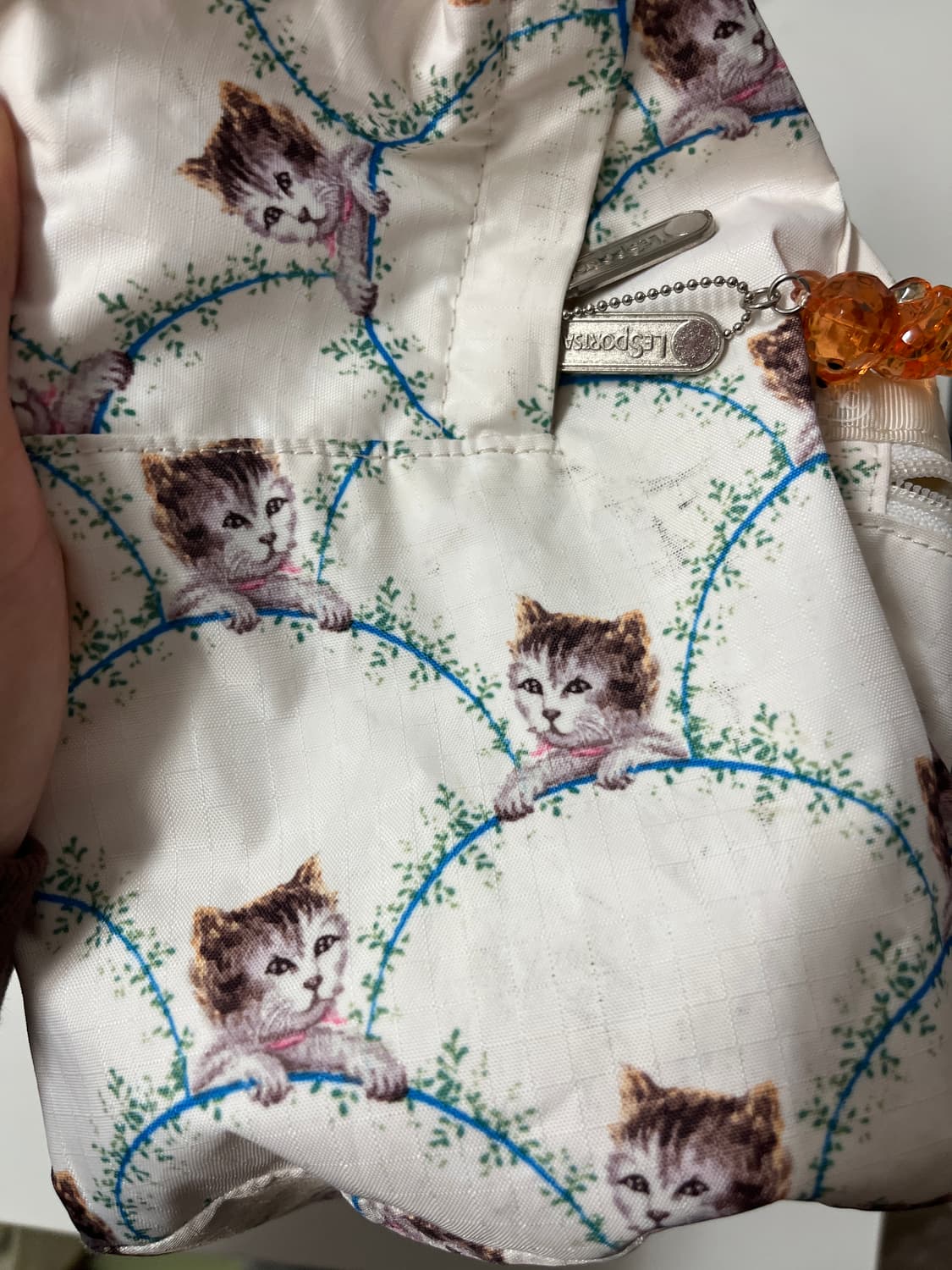 폴앤조 x 레스포삭 고양이 백팩 -아이보리 🍨 상품이미지8