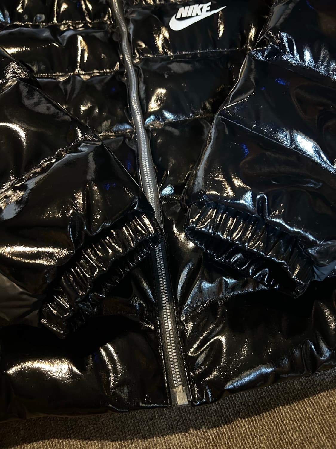 나이키 우먼스 글로시 패딩 xxl(100)사이즈 판매 상품이미지2