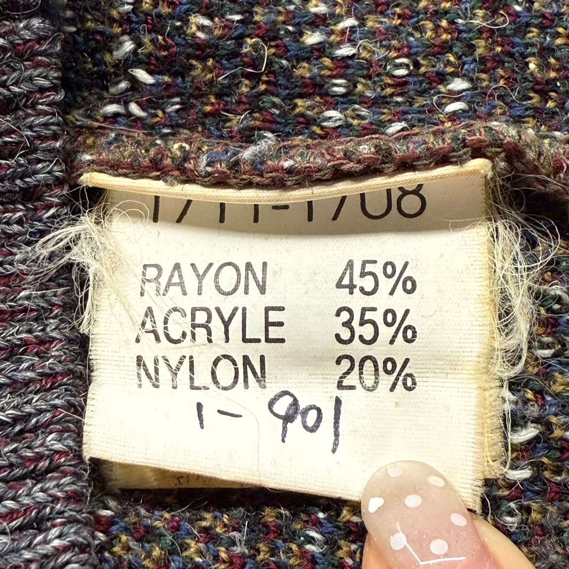 [정품/4] 올드스탁 빈티지 패턴 니트 스웨터 b16 상품이미지6