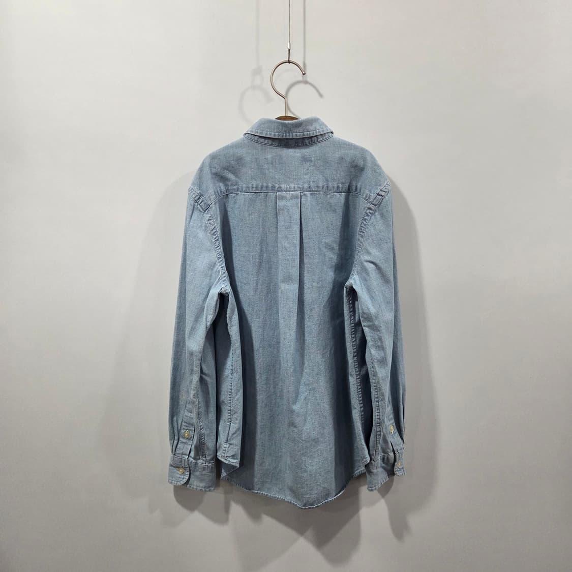 폴로랄프로렌 키즈 버튼다운 샴브레이 셔츠 M/10/12 상품이미지5