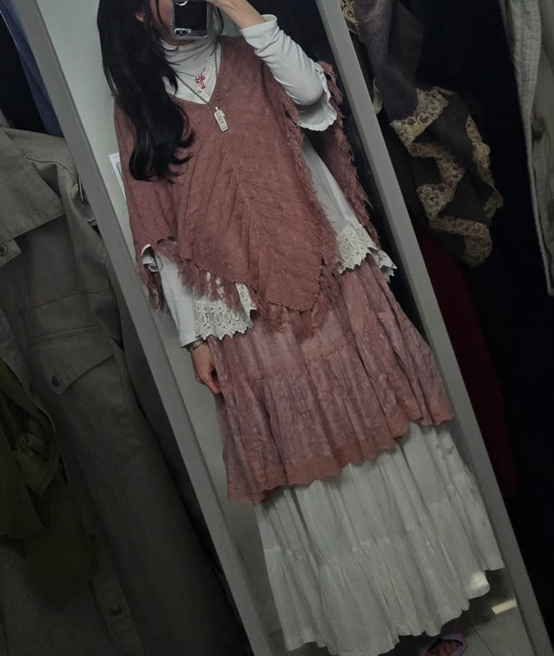 코코모리 페어리 에겐녀 핑크 케이프 코디셋 상품이미지2