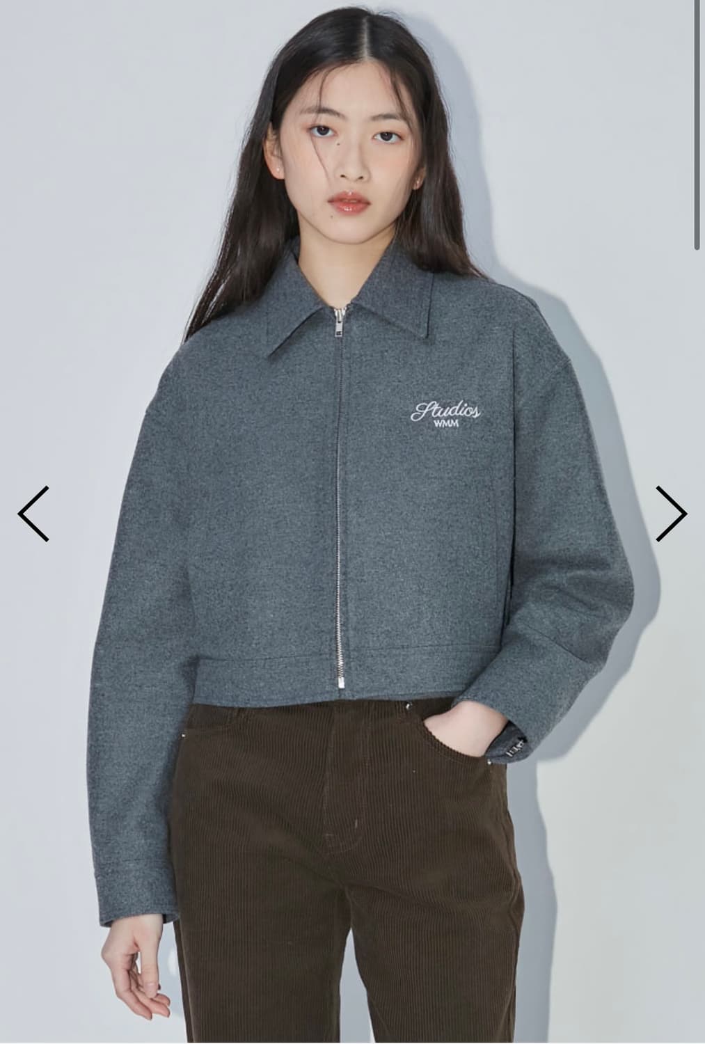 WMM 스튜디오 울 집업 자켓 상품이미지3