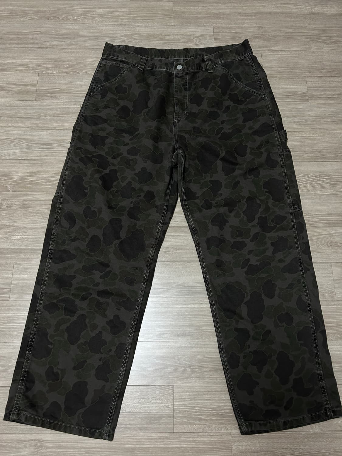 [L/라지] 칼하트WIP 덕 싱글니팬츠 카모 상품이미지2