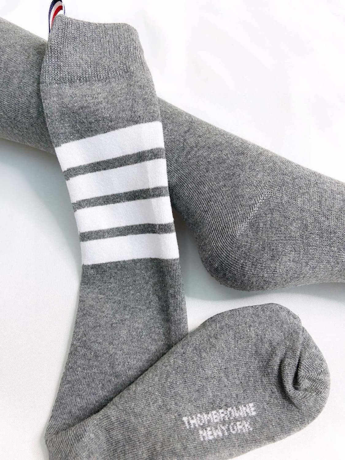 톰브라운 라이트웨이트 코튼 사선 미드카프 삭스 네이비 상품이미지5