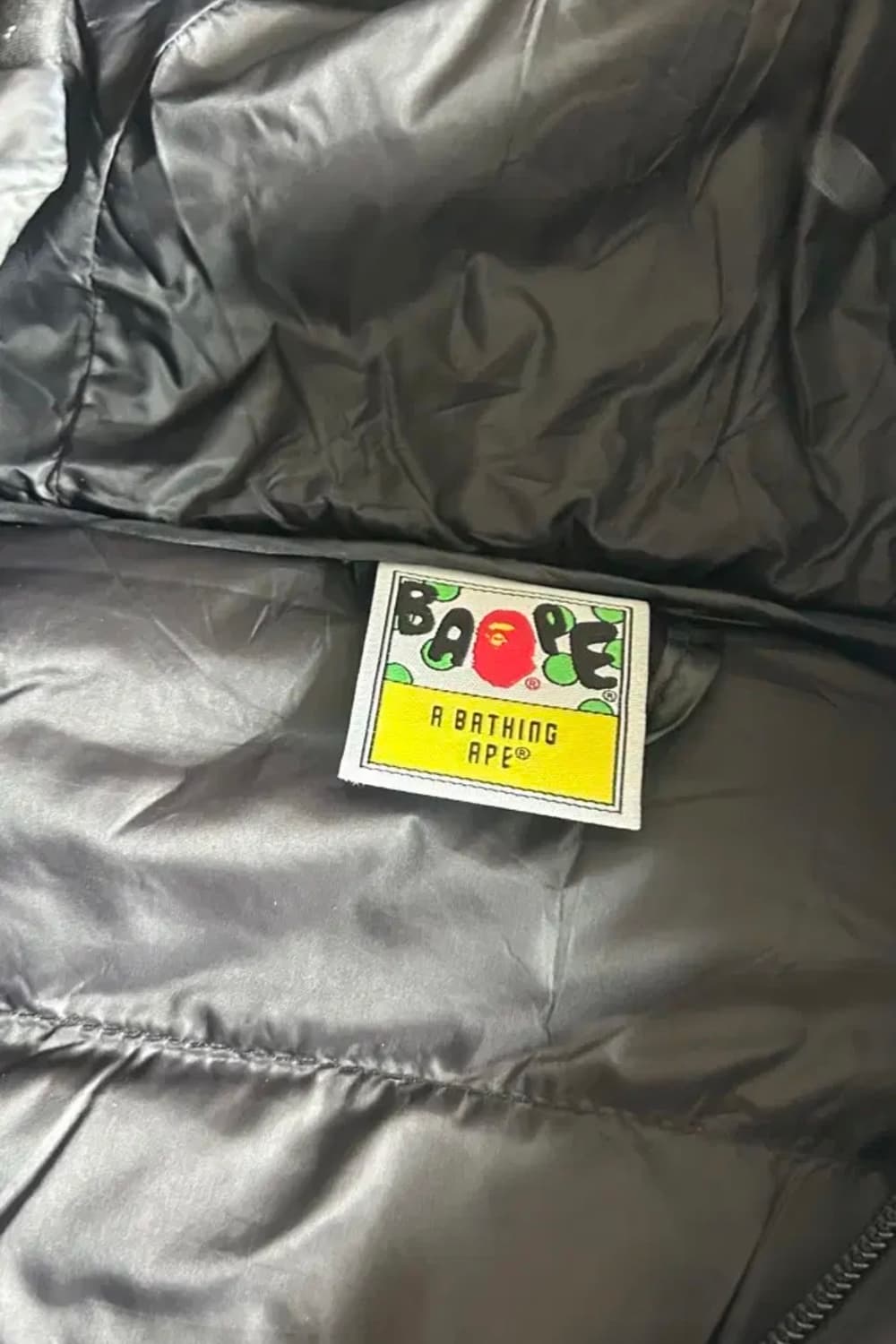 베이프 경량패딩 L 블랙 상품이미지2