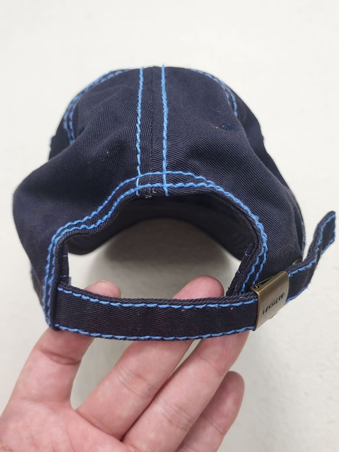 LACOSTE 빅스티치 네이비+블루 볼캡 상품이미지6