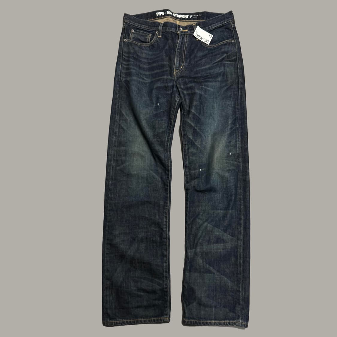 네이버후드 인디고블루 워시드 루즈 스트레이트 데님 팬츠 상품이미지10