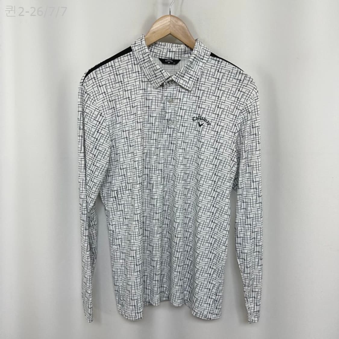 캘러웨이 남자골프  얇은 스판 긴팔티 100  GJ 상품이미지1