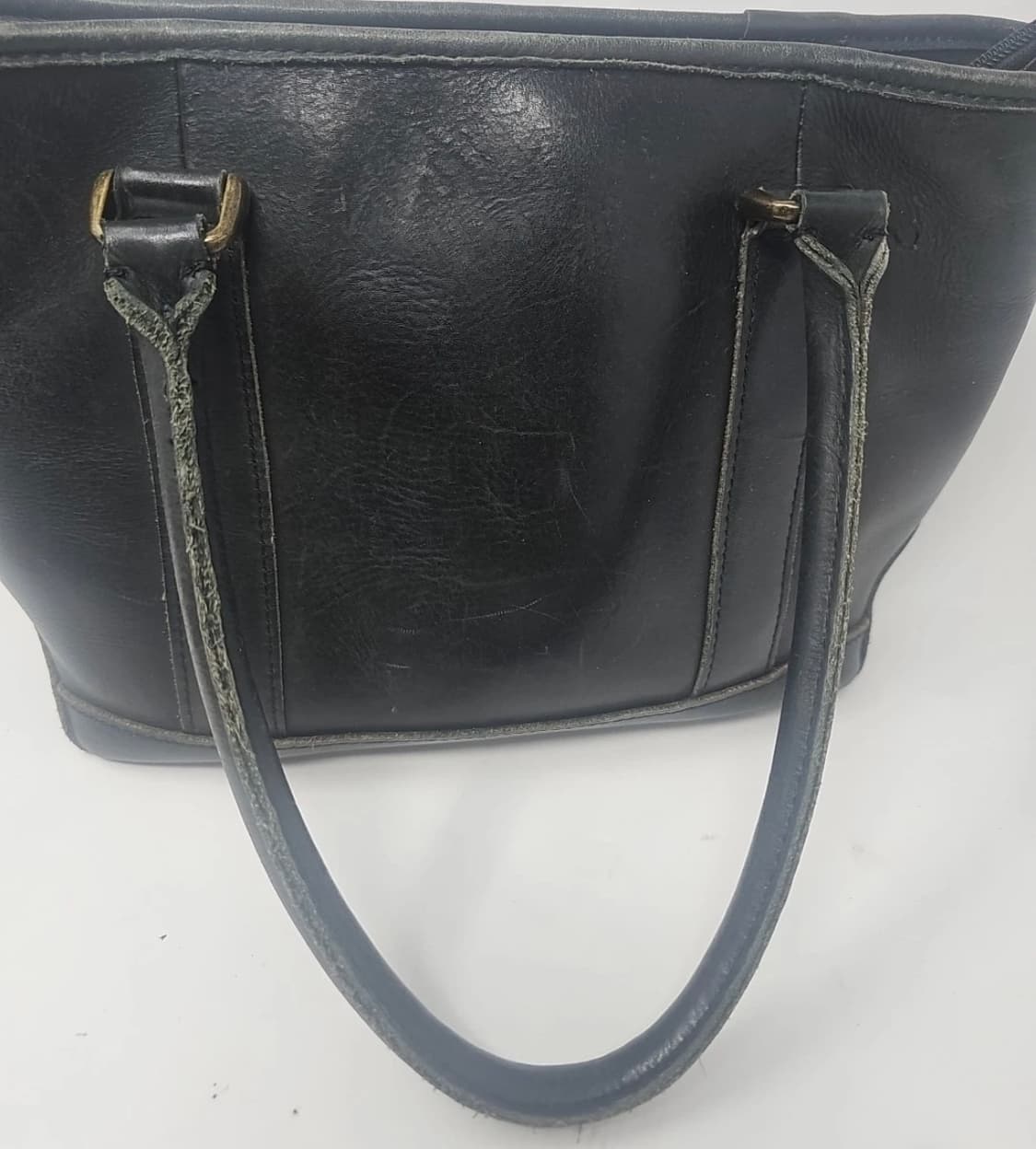 L.L.Bean Field & Town 블랙 레더 토트백 / 엘엘빈 빈티 상품이미지8