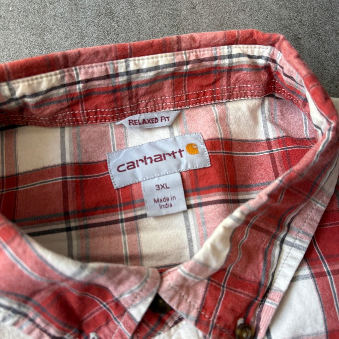 칼하트 오리지널 체크 긴팔 셔츠 상품이미지6