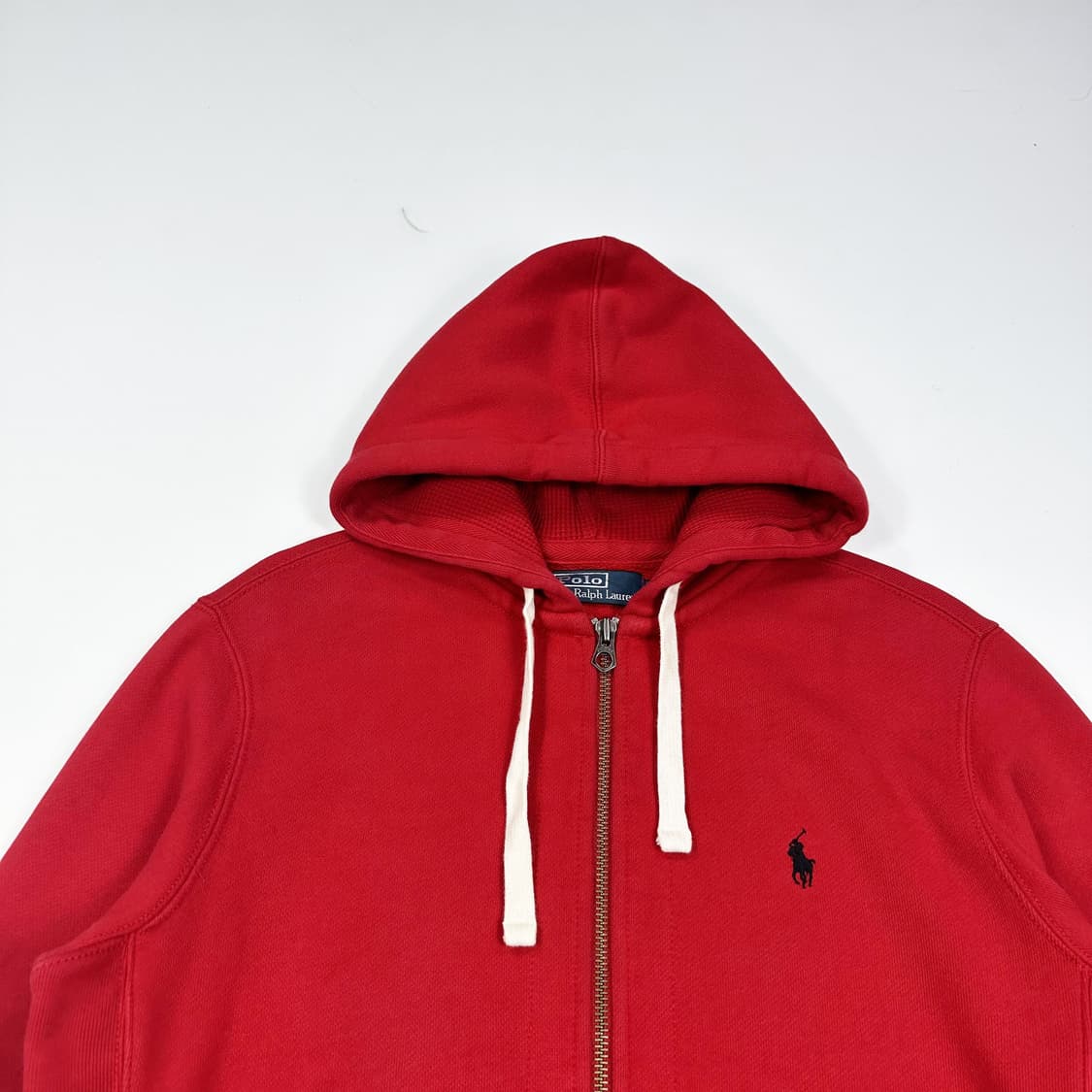 폴로 랄프로렌 헤비코튼 써멀 후드집업 레드 M 상품이미지2