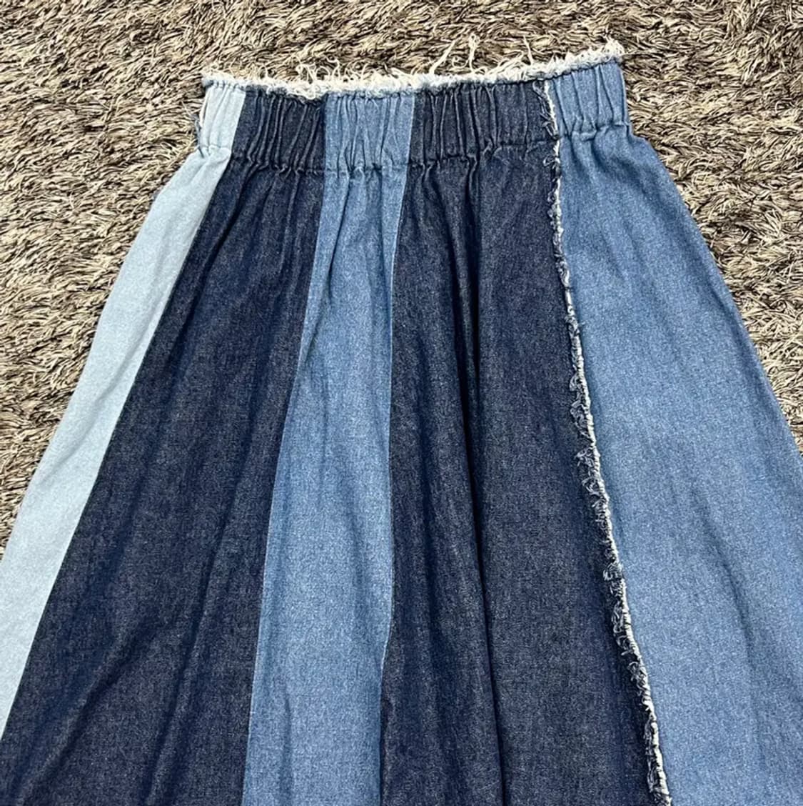 일본 빈티지 니코앤드 여성 롱 청스커트 (3) 상품이미지2