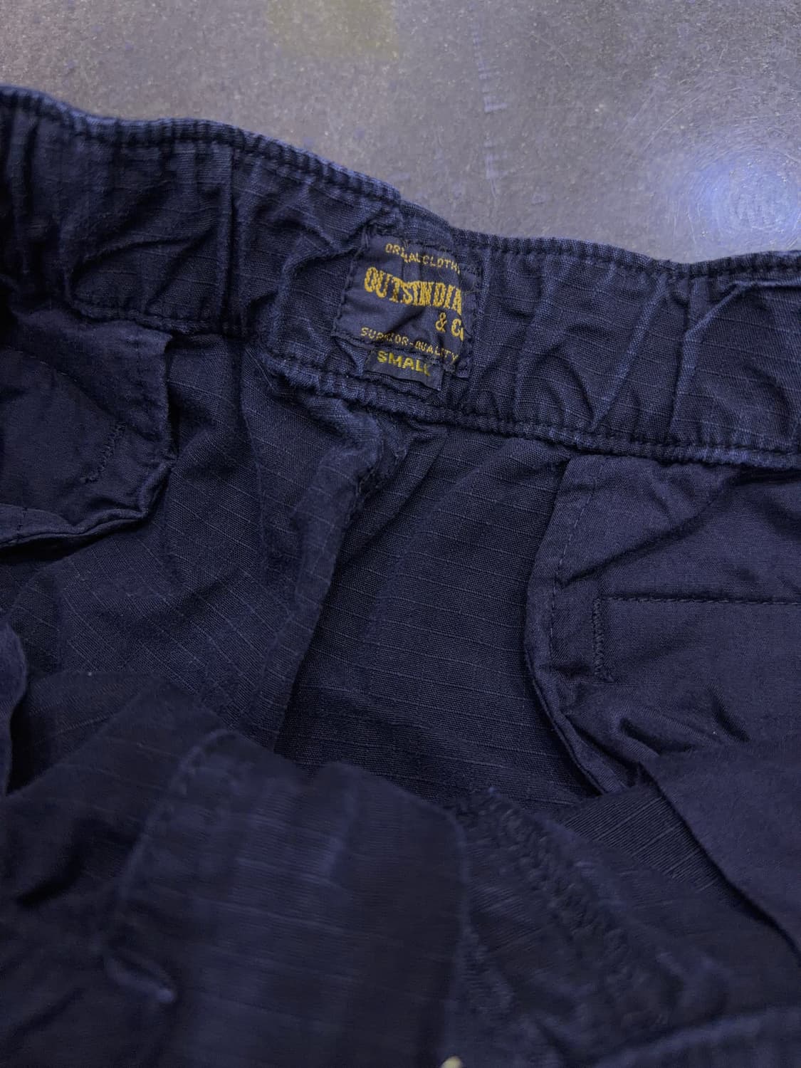 아웃스탠딩 립스탑 스트링 팬츠 블랙 S 상품이미지10