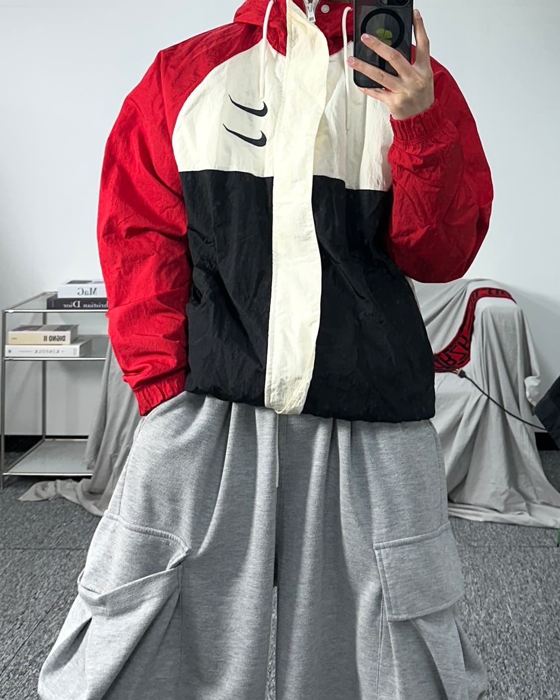 나이키 더블스우시 우븐 후드 바람막이 M 상품이미지3