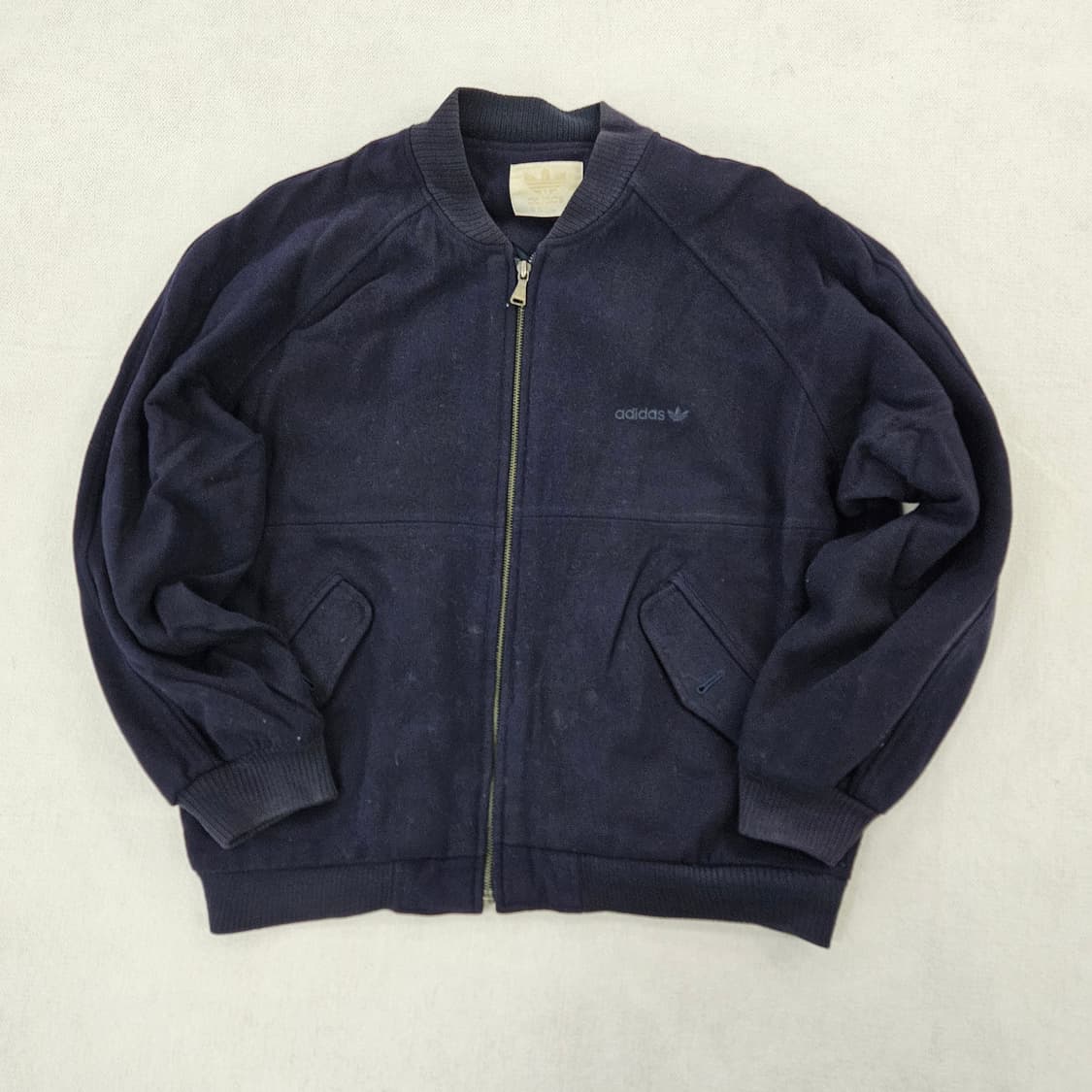 [L] 아디다스 빈티지 90s 울 블루종 봄버 자켓 0115YH1 상품이미지2