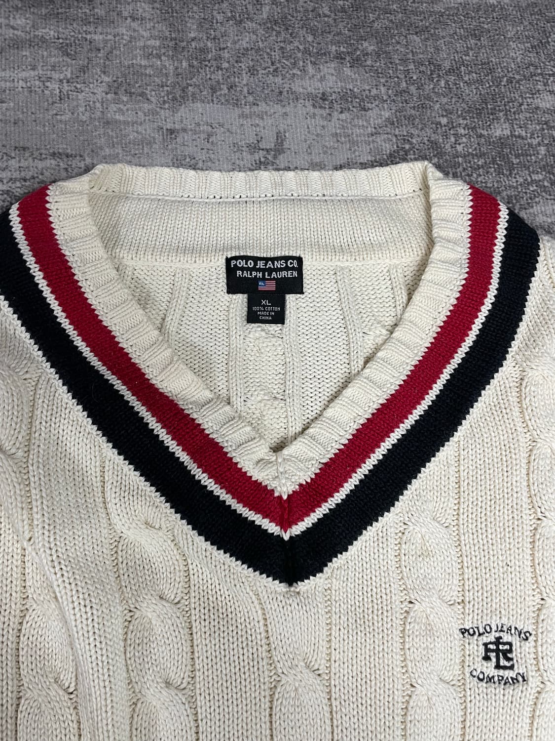 90s Polo 크리켓 케이블 니트 상품이미지5