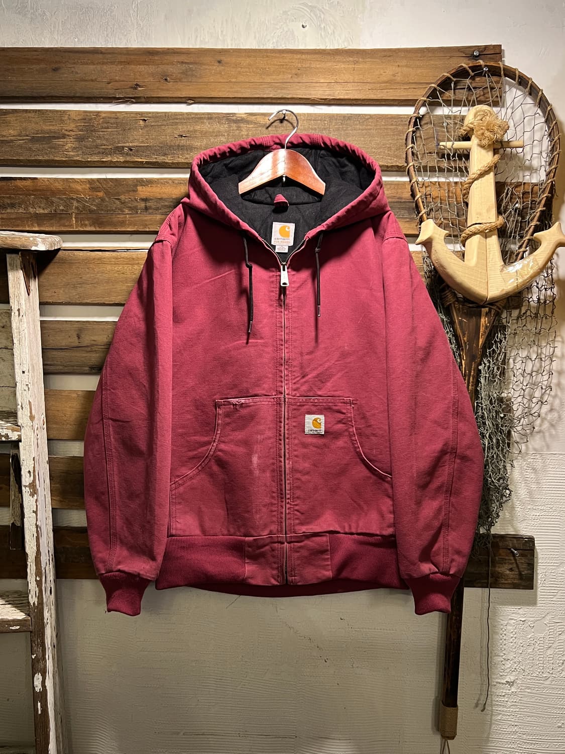 [S]칼하트 USA WJ130 브릭레드 액티브 워크자켓 상품이미지1