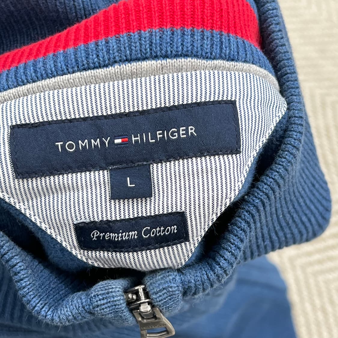 타미힐피거 하이넥 니트 집업 r3282 상품이미지5