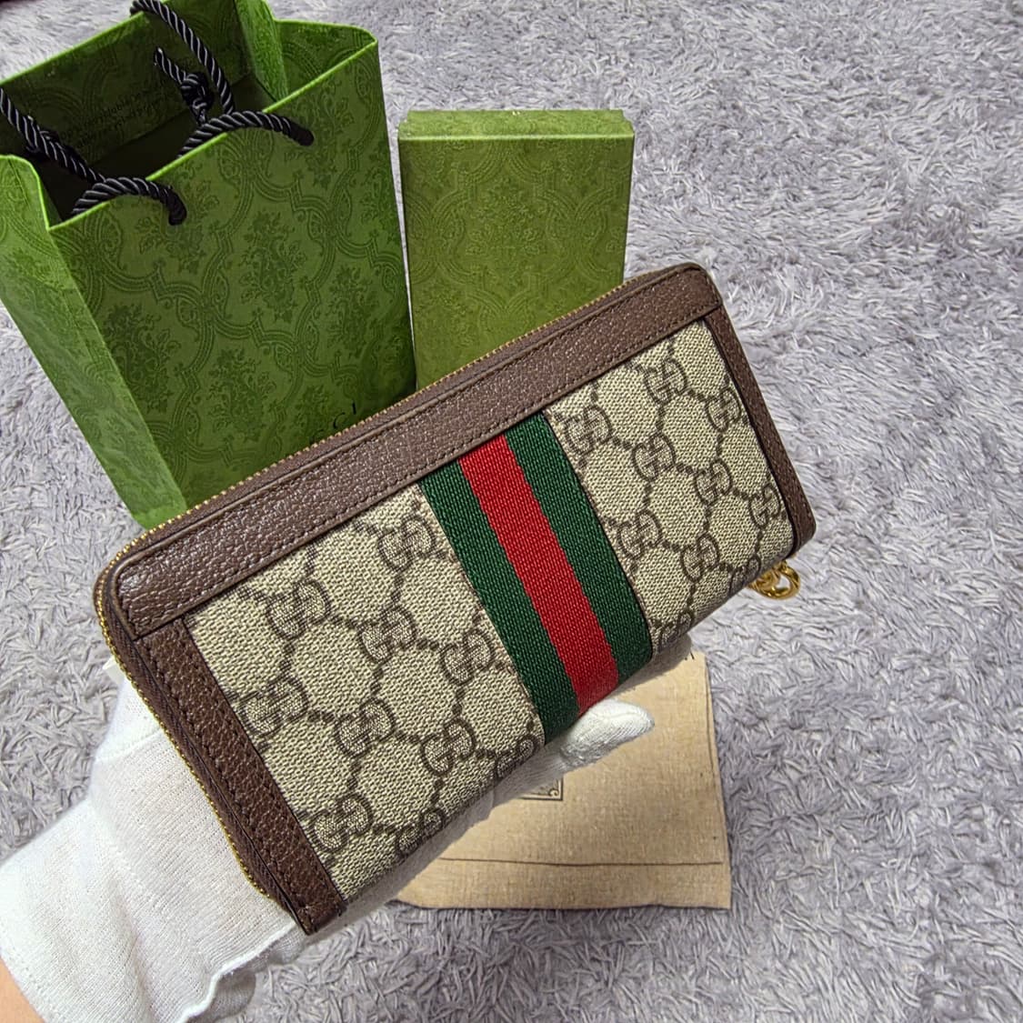 {클로젯}[풀구성+영수증][신형24ss]구찌 오피디아 지퍼돌이 장지갑 상품이미지3