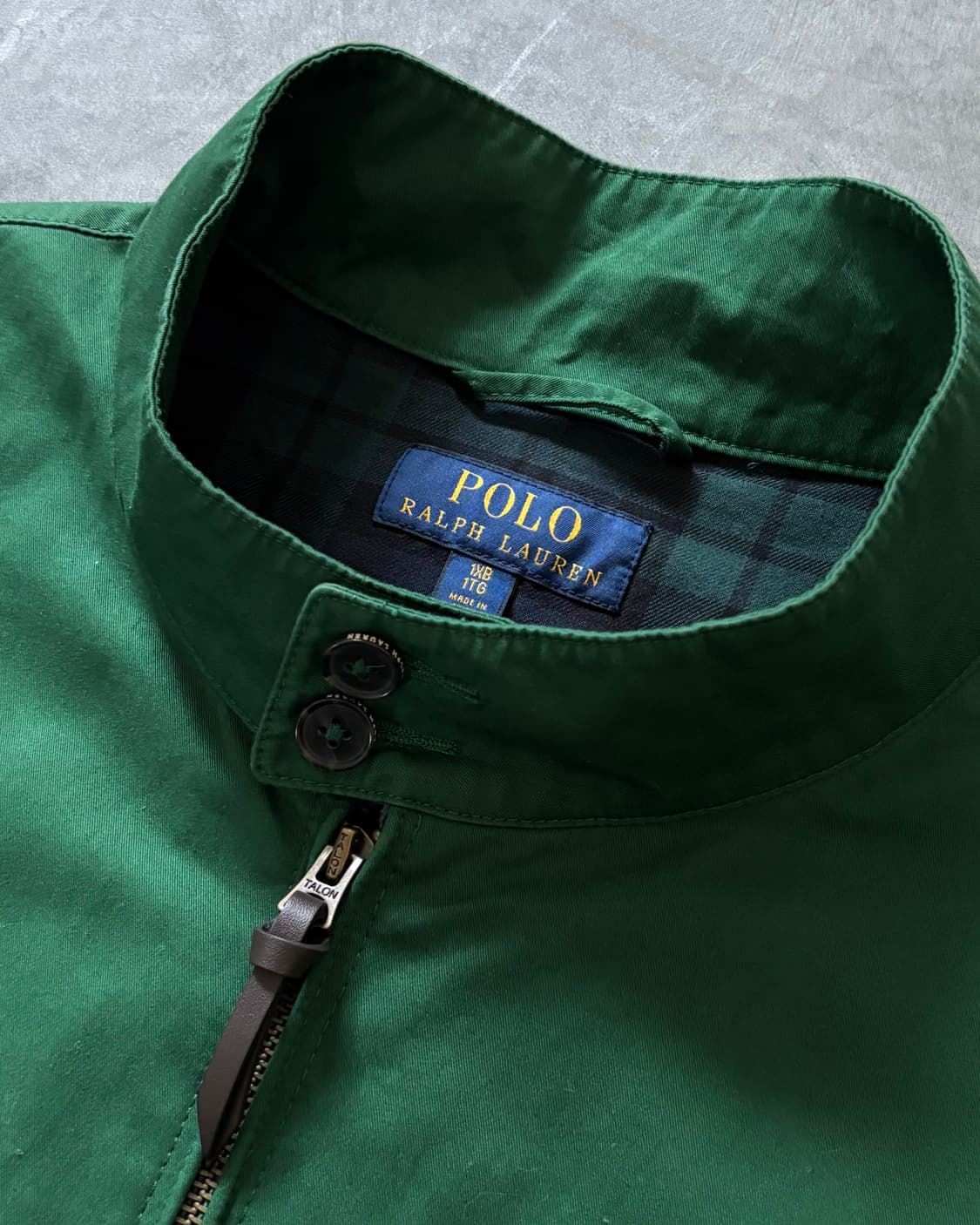Polo 폴로 랄프로렌 신형라벨 딥그린컬러 코튼 바라쿠타 헤링턴 자켓  상품이미지5