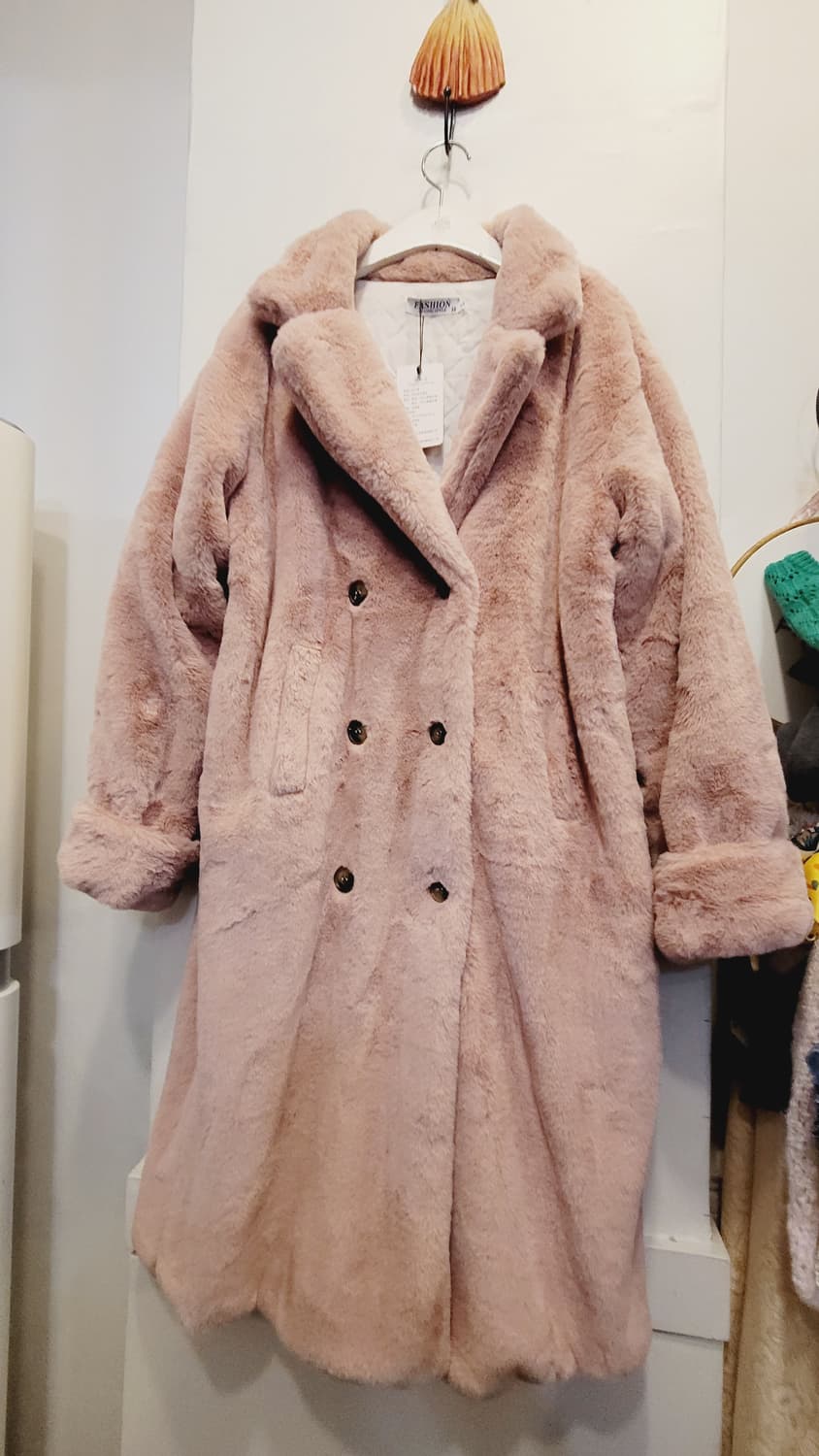 에코 밍크퍼 롱코트 상품이미지5