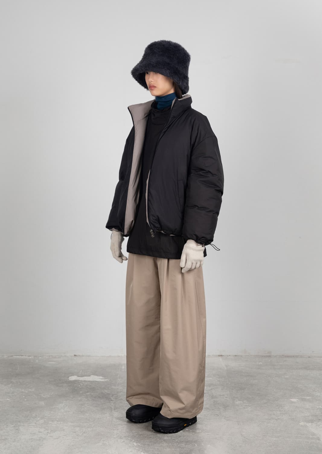 아모멘토 23fw 리버시블 패딩 S 상품이미지2