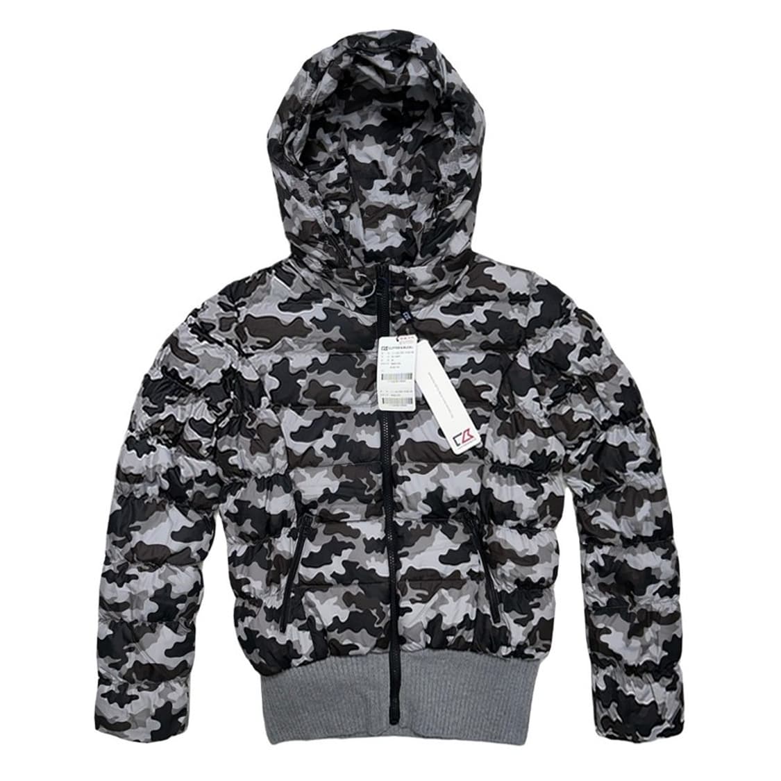 [새상품] 커더벅 카모 후드 구스패딩 90 상품이미지1