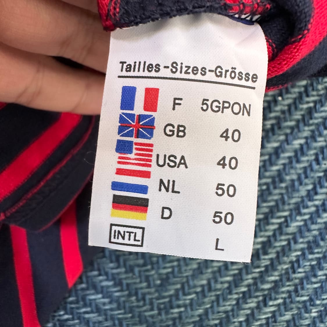 [L] 세인트제임스 단가라 긴팔티 상품이미지3