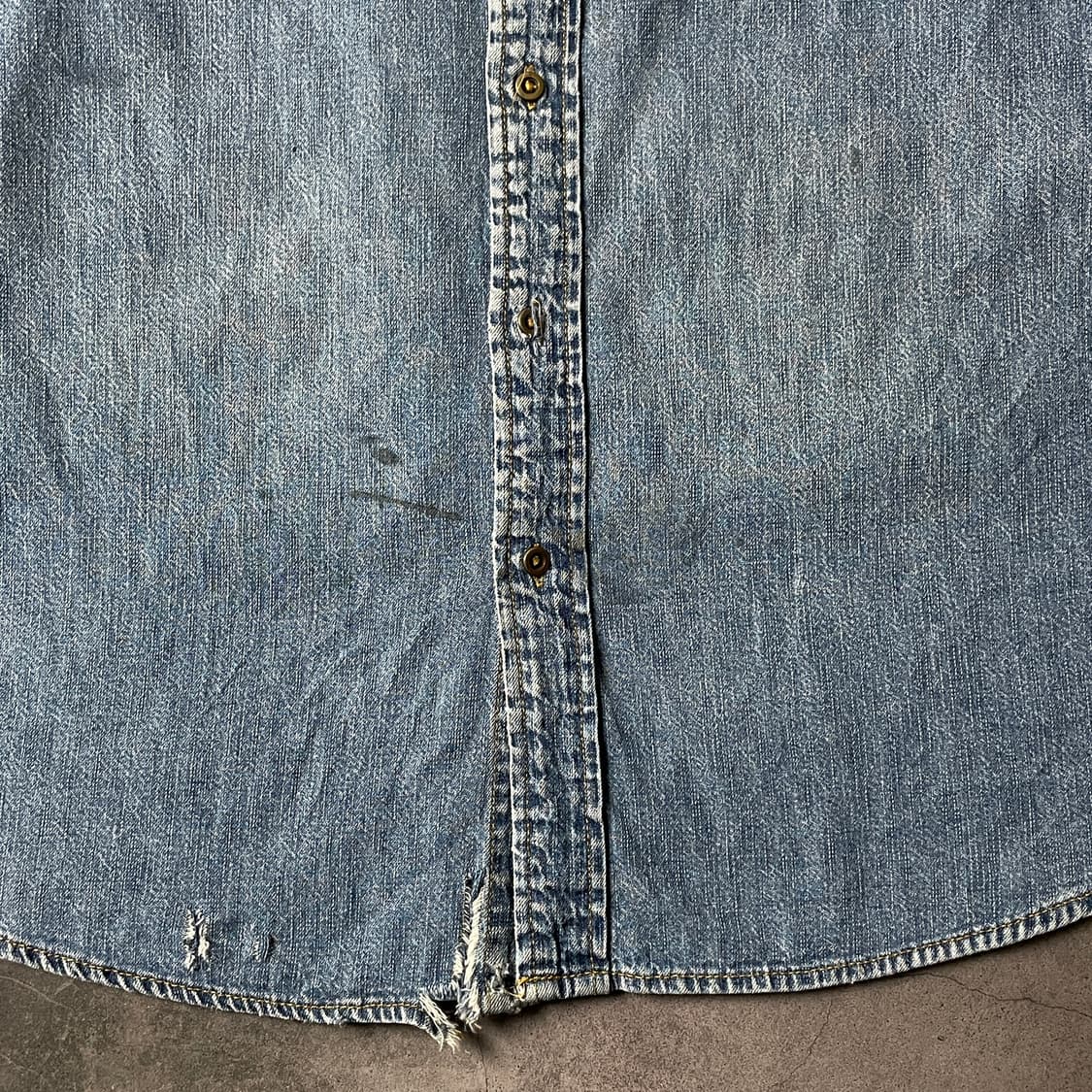 ROUTE 66 빈티지 다운버튼 코튼 데님 셔츠 A00692 상품이미지4