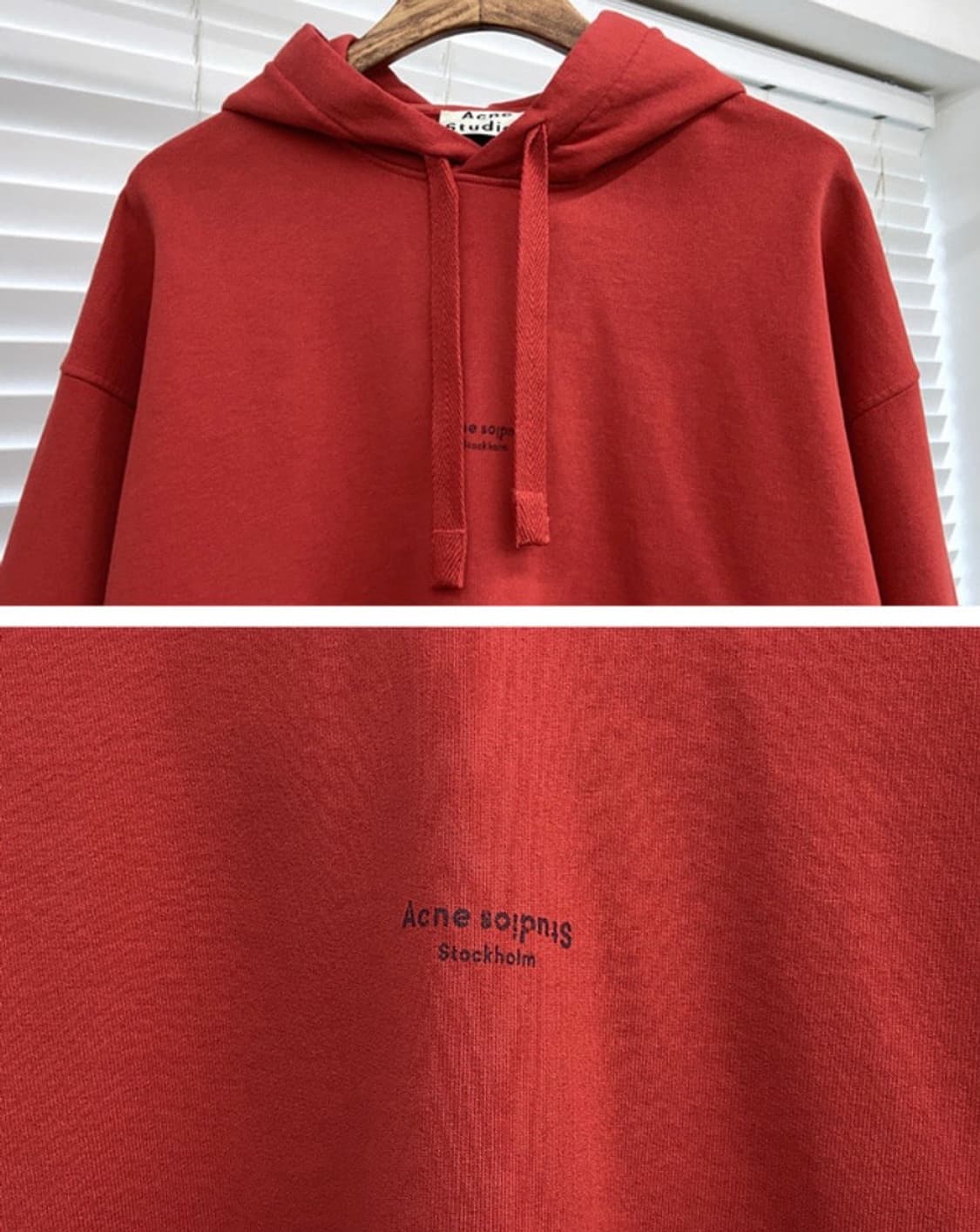 아크네 스튜디오 리버스 로고 오버핏 후드티 상품이미지3