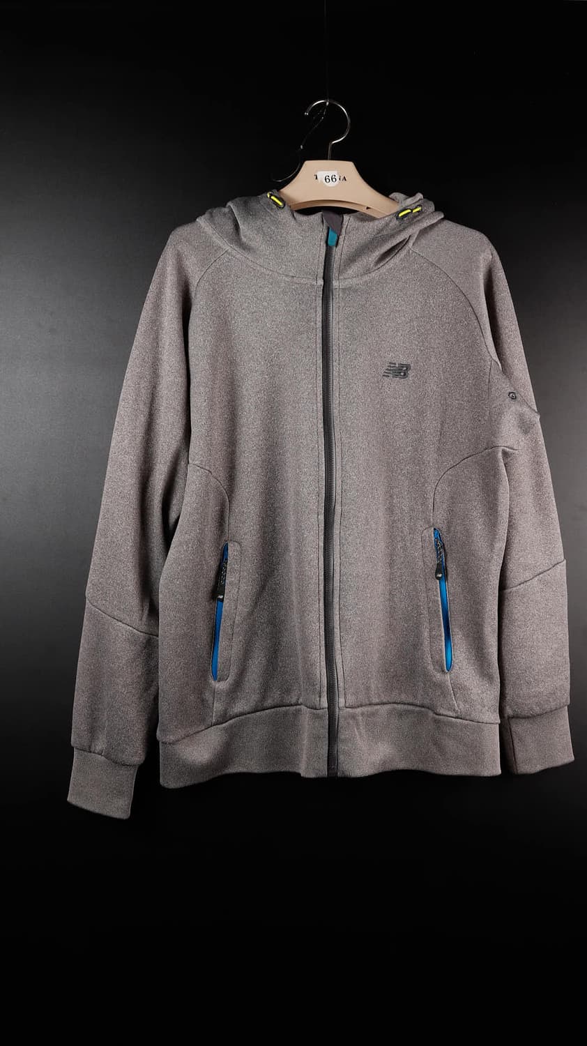 뉴발란스 회색 후드집업 상품이미지1