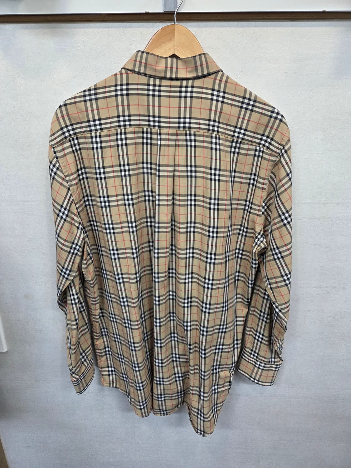 버버리 올드스쿨 노바체크 셔츠긴팔 L 상품이미지2
