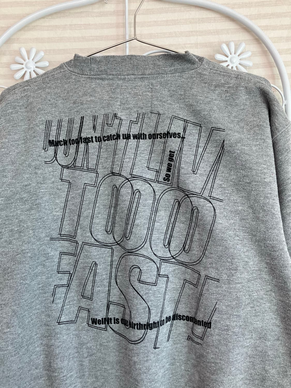 빈티지 그레이 투 패스트 맨투맨 y2k 스트릿 갸루 펑키 일본빈티지567 상품이미지4