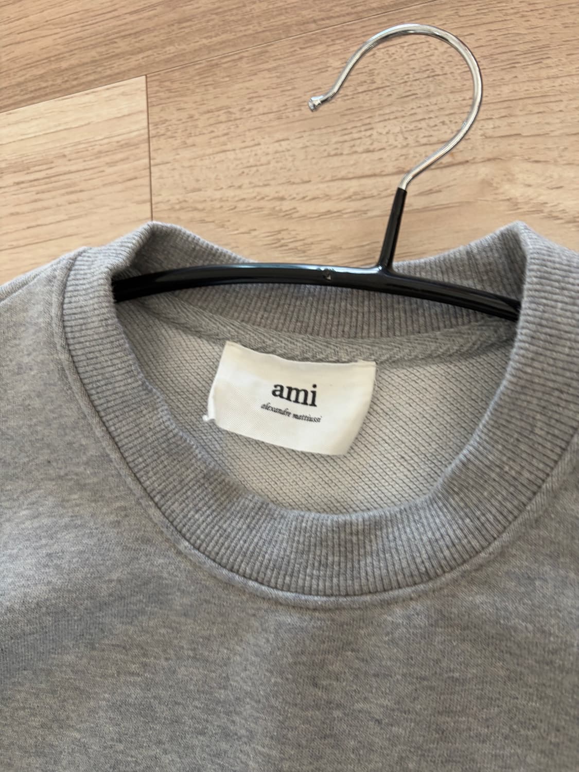 아미 스몰 하트 로고 맨투맨 회색 m 상품이미지2