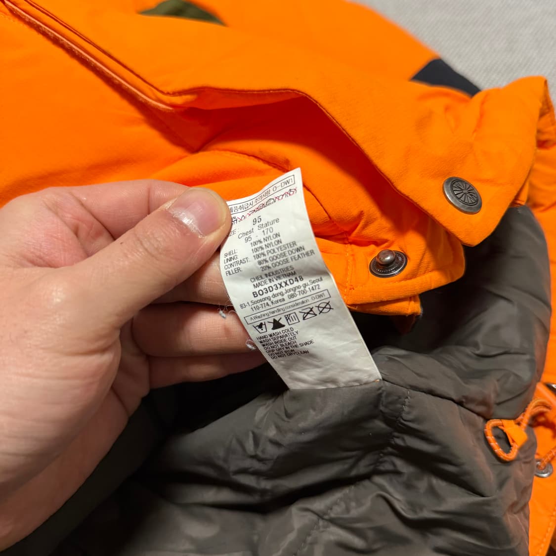 빈폴 윈드스토퍼 700 다운패딩 자켓 상품이미지6