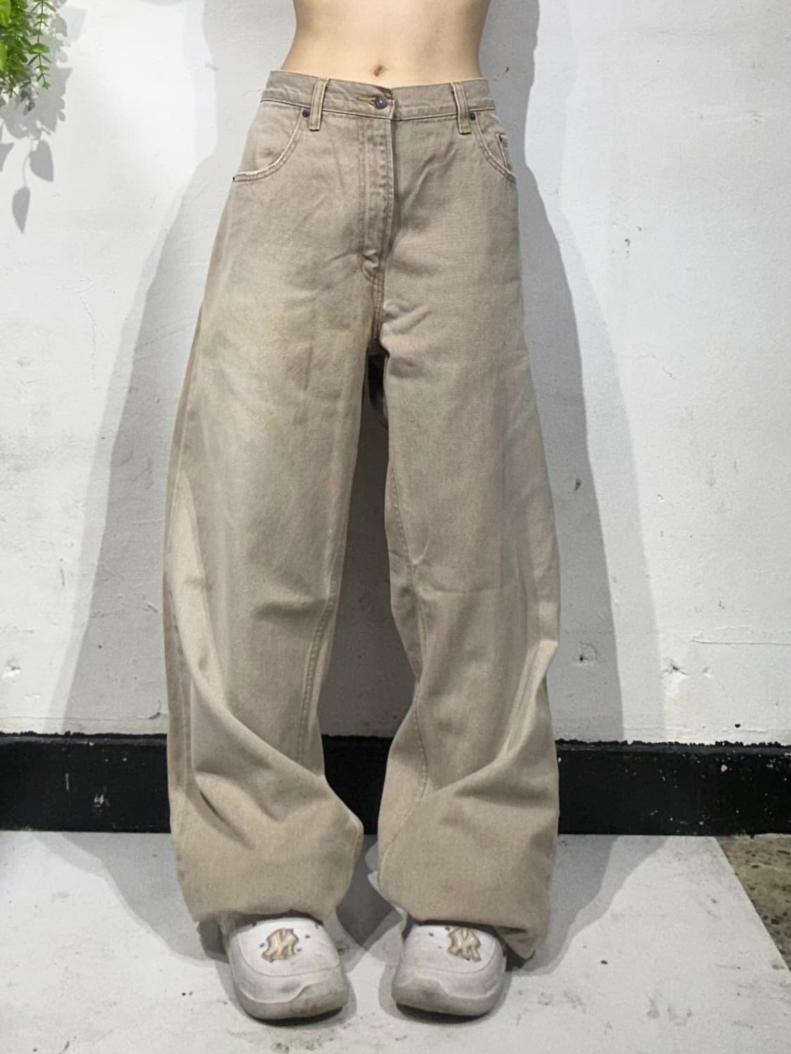 리바이스 569 와이드 베이지 대장급 데님 팬츠 청바지 36 상품이미지2