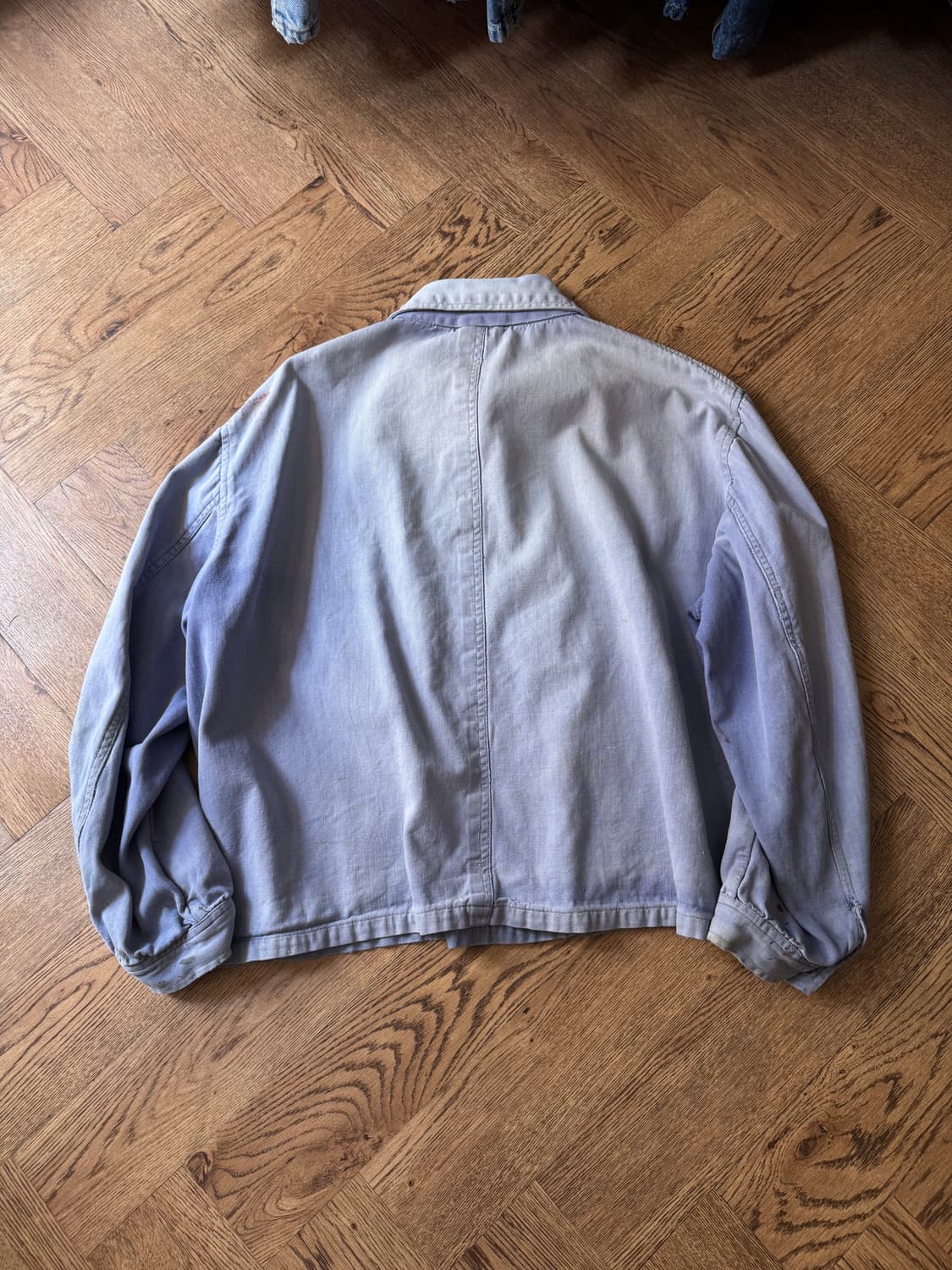 [2XL]90's 빈티지 하드 페이딩 3포켓 숏 프렌치 워크 자켓 상품이미지7
