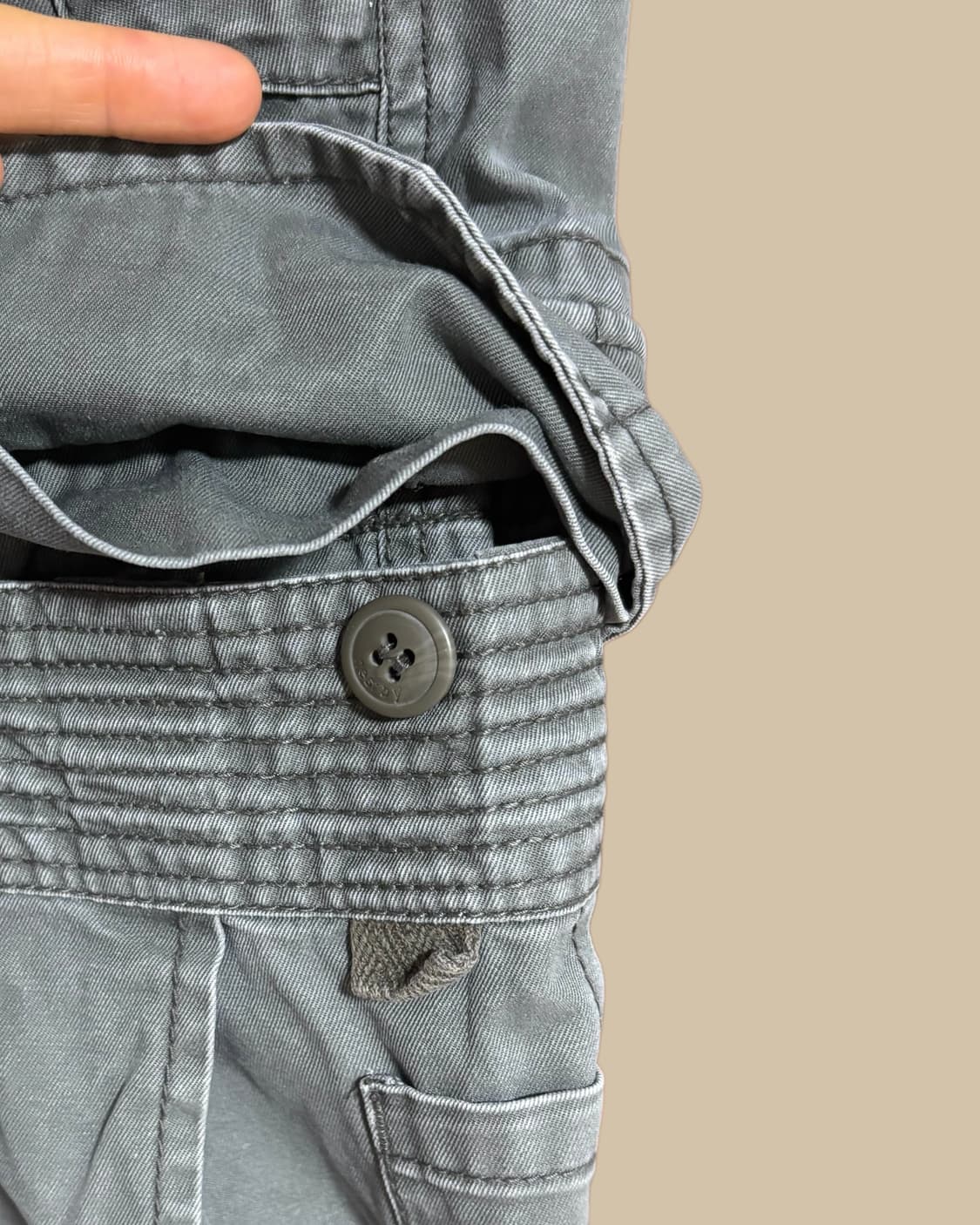 빈티지 밀리터리 카고 반바지 상품이미지4