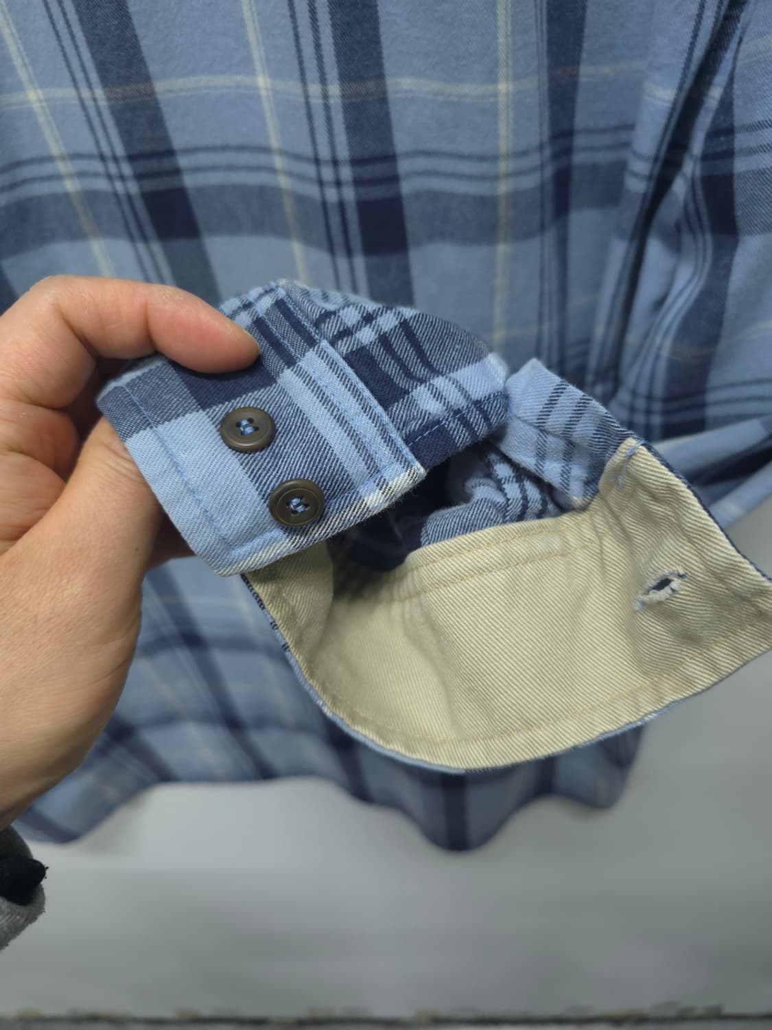 루츠(ROOTS) 오버핏 지퍼 체크 셔츠자켓 ( 105~110 ) 상품이미지7