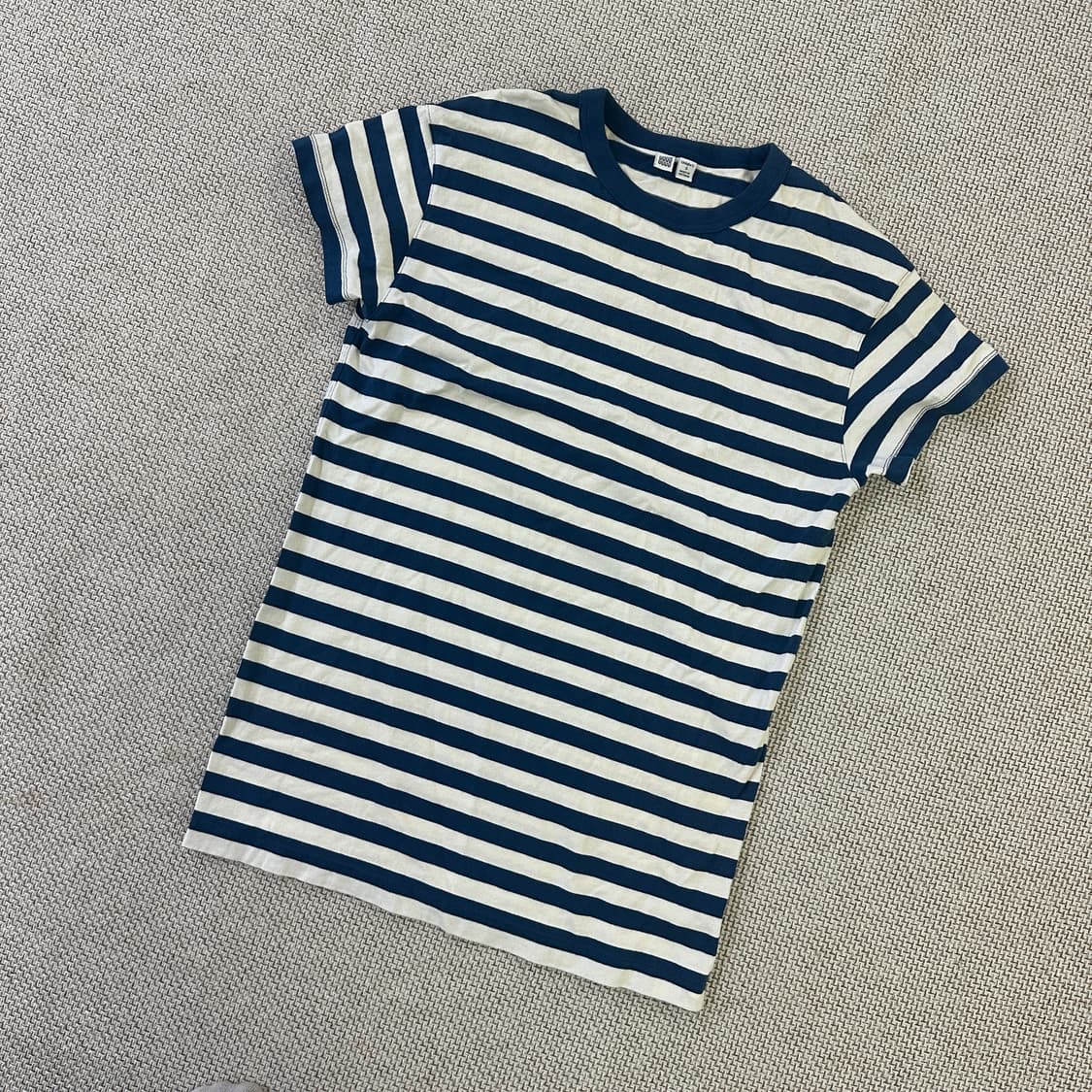 S 유니클로유 스트라이프 반팔 0407D 상품이미지1