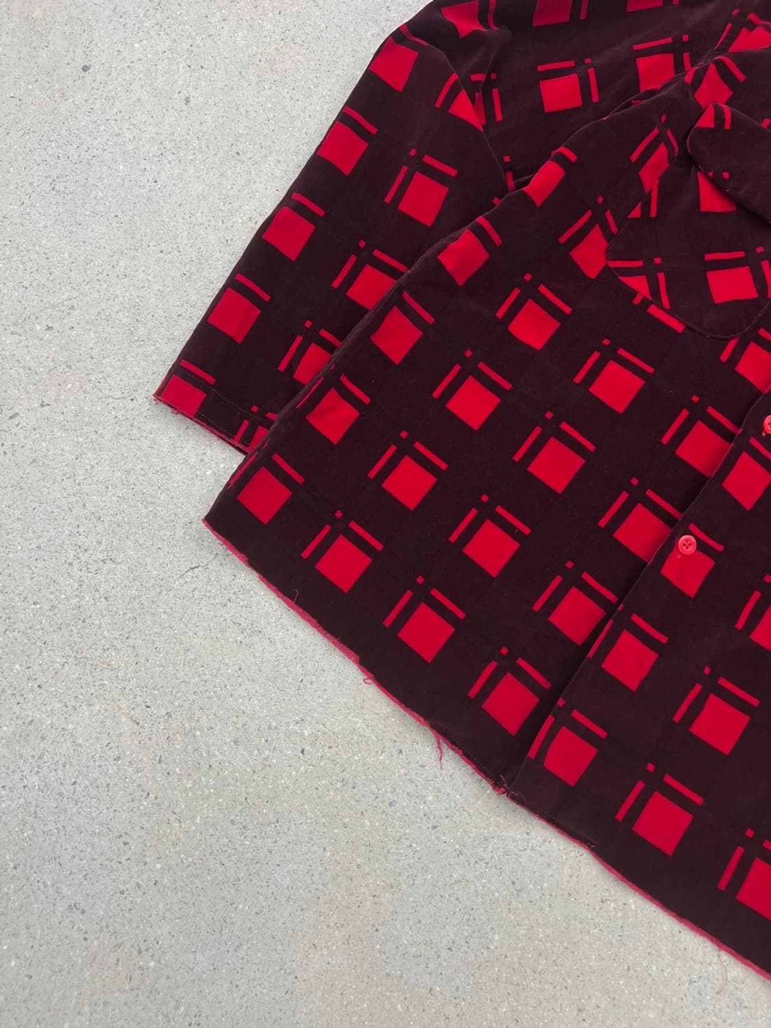 니들스 타탄 체크 그런지 벨벳 셔츠 상품이미지6