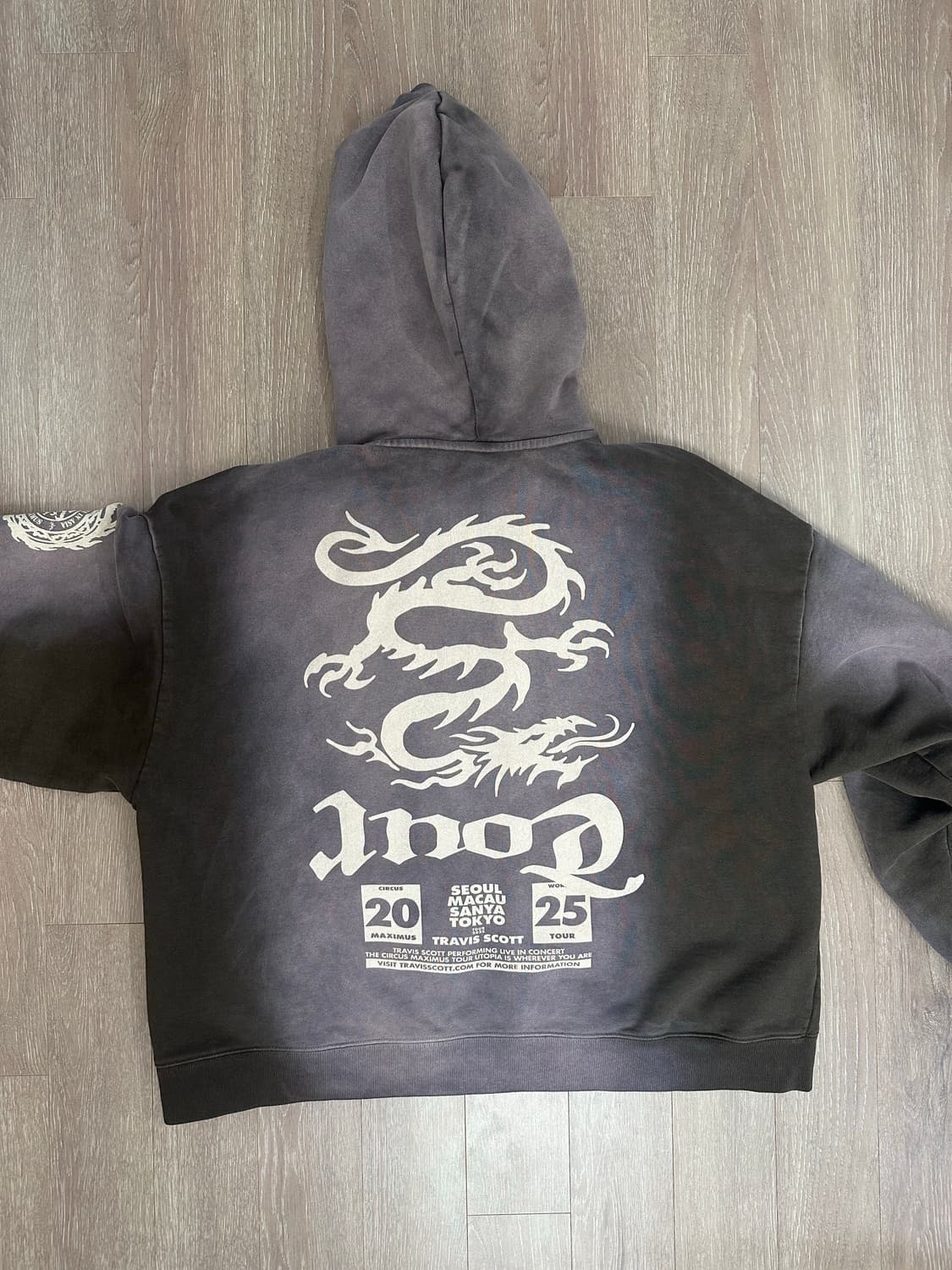 트래비스 스캇 막스무스 투어 후드집업 M 사이즈 상품이미지2