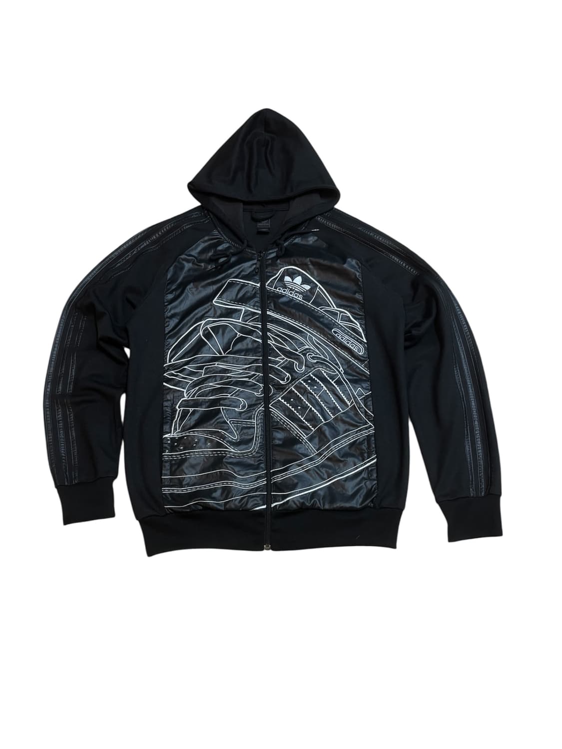 아디다스 자수 디테일 후드집업 상품이미지1