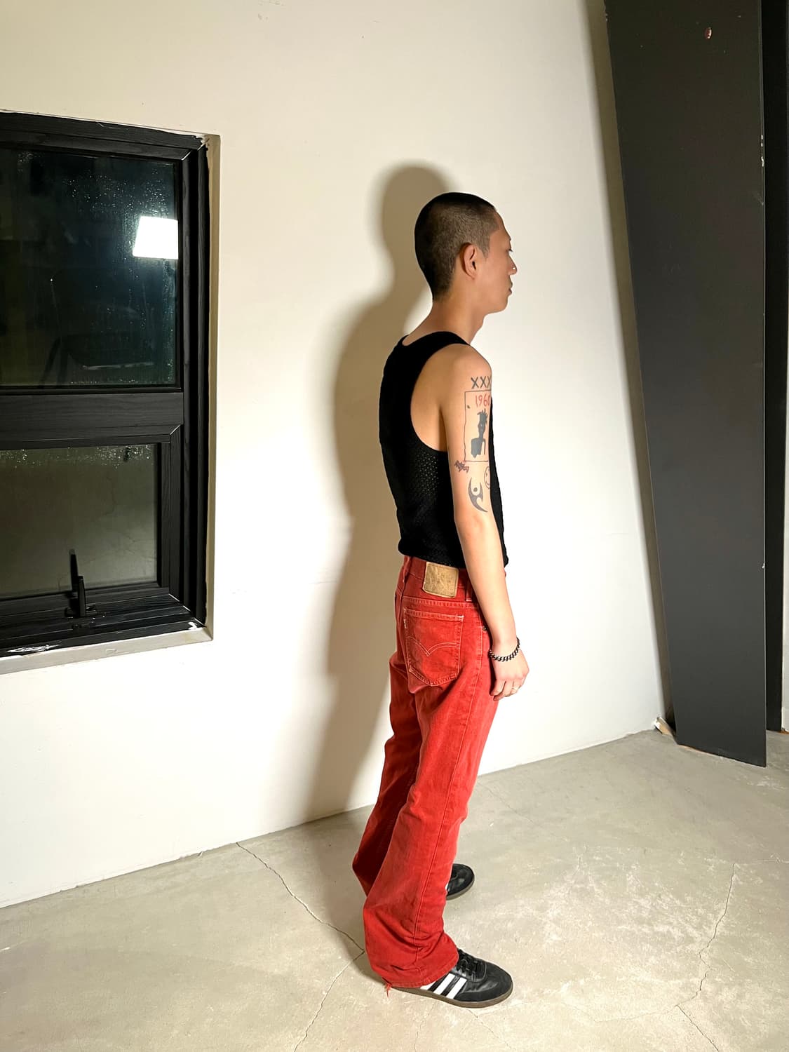 Red Color Boots Cut Pants 상품이미지2