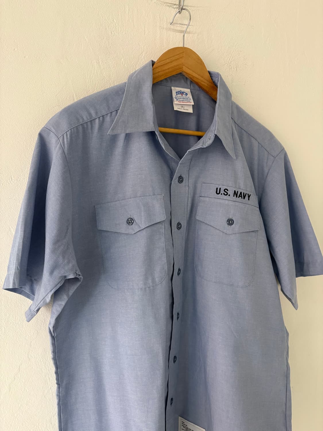 90's U.S Navy Utility Cambray Work shirt 상품이미지5