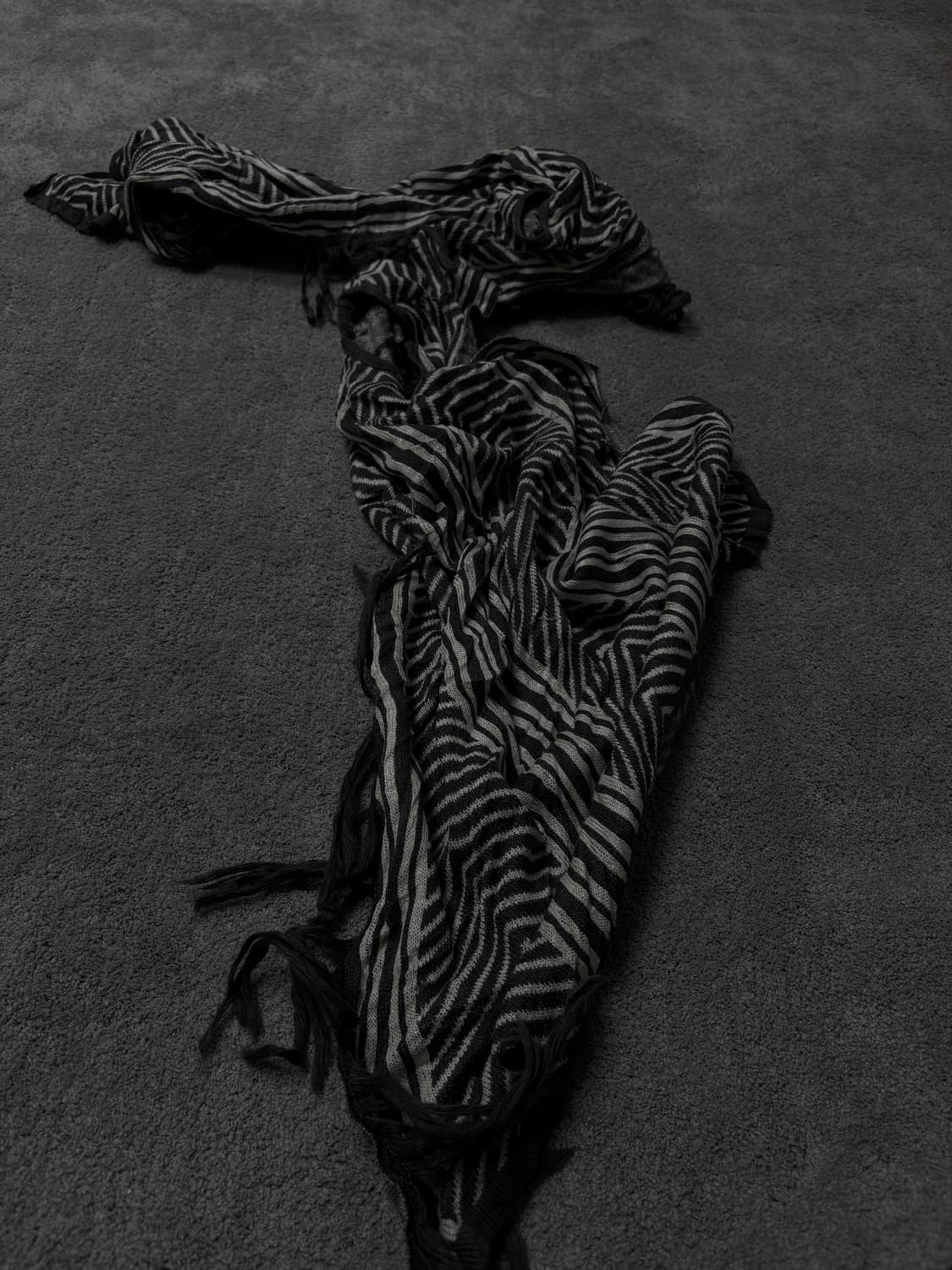 Vintage v-kei punk mood scarf & shawl 상품이미지2