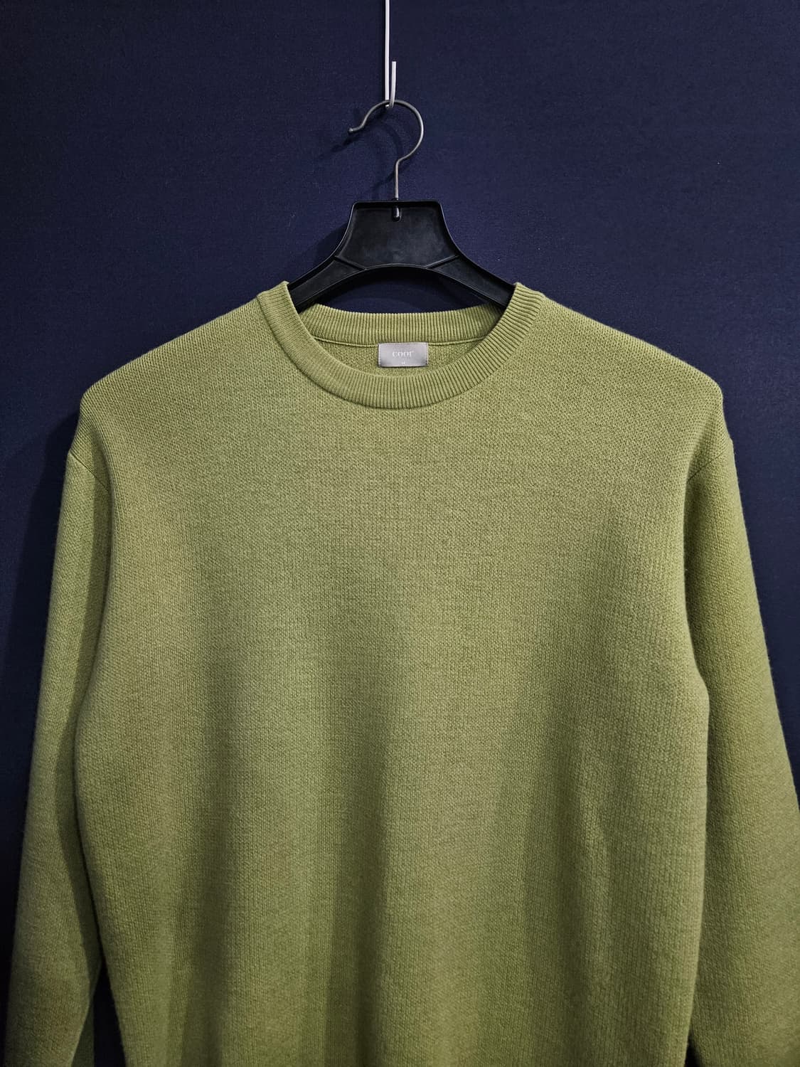 쿠어 라이트그린 남성 세미오버핏 95 니트 상품이미지7