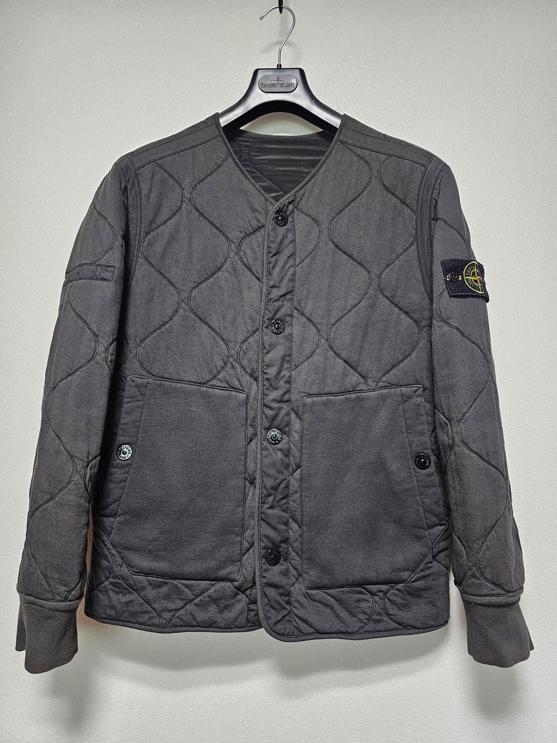 스톤아일랜드 나일론&코튼 리버시블 퀼팅 자켓 상품이미지5